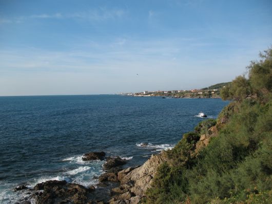 La costa di Antignano (Livorno)