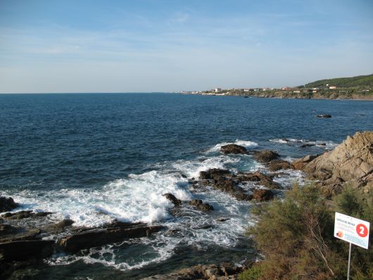 Veduta del quartiere di Antignano a Livorno
