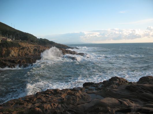 Foto mareggiata a Calafuria (Livorno)