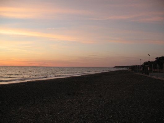 Tramonto dalla spiaggia