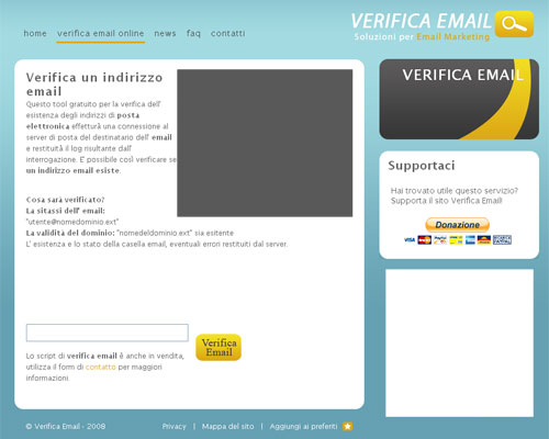 Controllare se un indirizzo email esiste