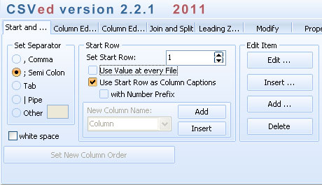 Modificare File csv