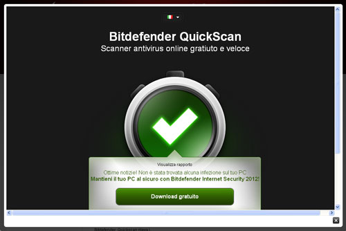 Scansione antivirus online gratis
